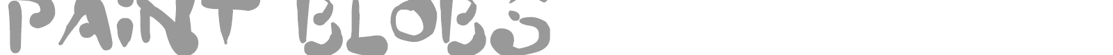 Paint Blobs font preview